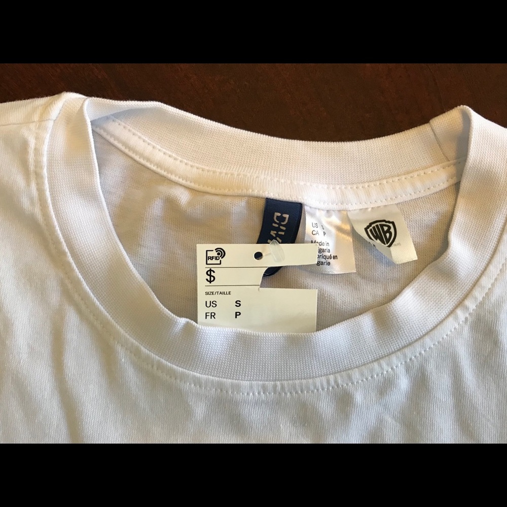 LOONEY TUNES Printed Sleeve Tshirt NWT XL - Picture 4 of 8